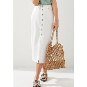 Levi's Button Front Midi Skirt